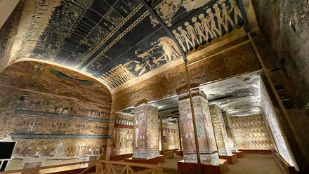 Geisen_The Ancient Egyptian Afterlife_Burial Chamber of Seti I with afterlife books