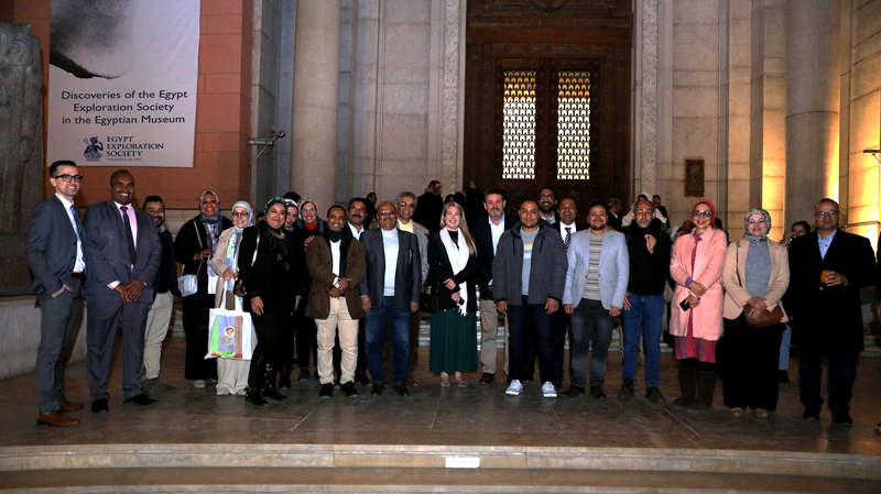 Egyptian Museum in Cairo EMC_Staff, scholars and guests at walking trail launch.png