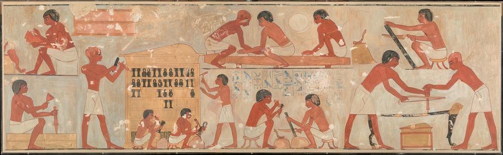 Life at Work on the Nile_Tomb of Rekhmire_carpenters
