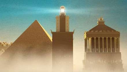 25 08 01_Seven Wonders of the Ancient World_Sandstone Banner