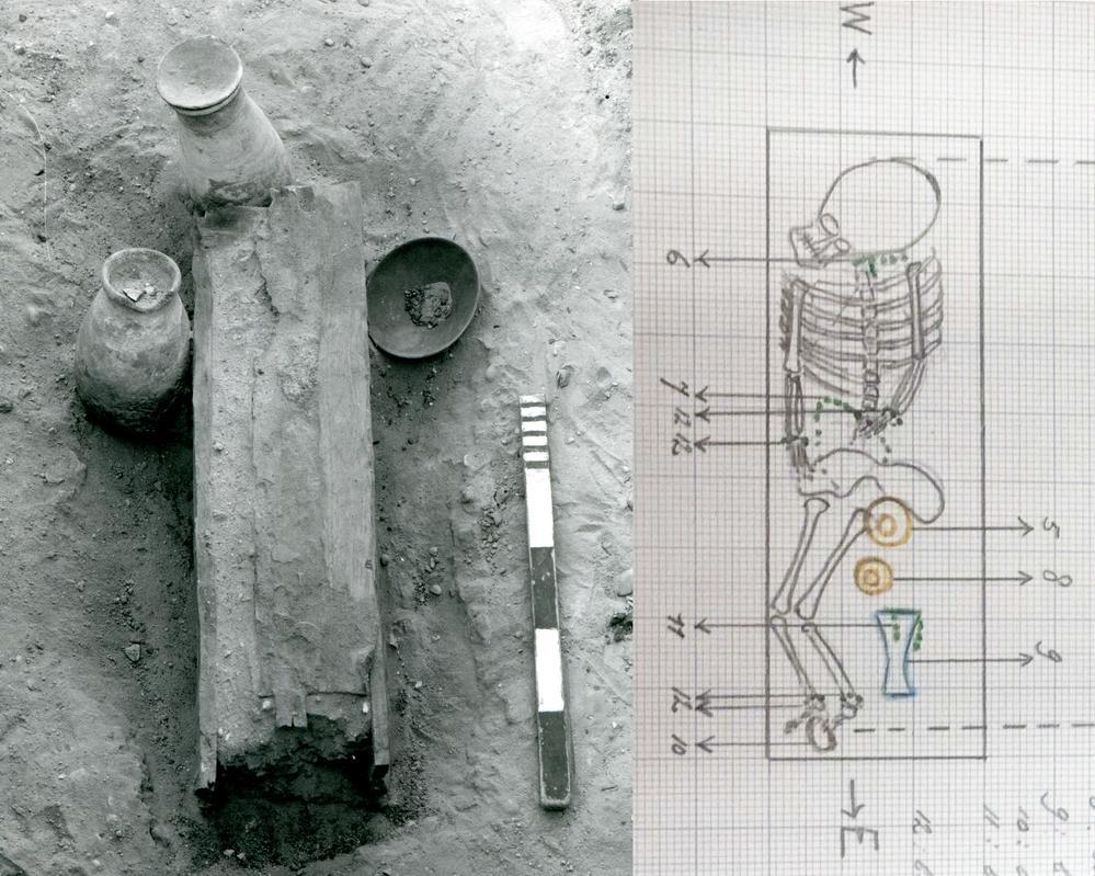 Ayers_Identity in Ancient Egypt_Emery's documentation of a child burial at Saqqara (EES Archive).jpg