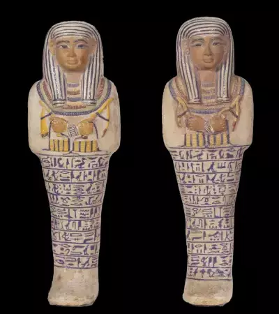 Geisen_The Ancient Egyptian Afterlife_Shabti of Sati with BD 6 Brooklyn Museum 37.123E