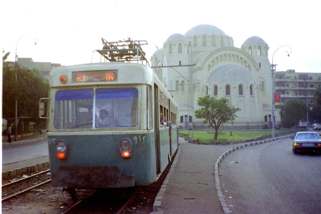 24 05 21_Ibrahim_Shubra's Archives & Cairo's Trams_Cairo tram passing Our Lady of Heliopolis_Courtesy of We Are Railfans.jpeg