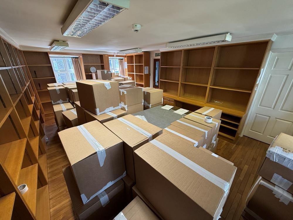 A New Chapter for the EES library_Boxes upstairs