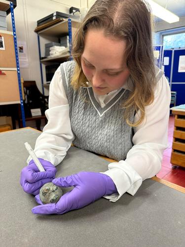 Maia Nolan_Intern_copper alloy sceptre head_EES.OBJ.02.089